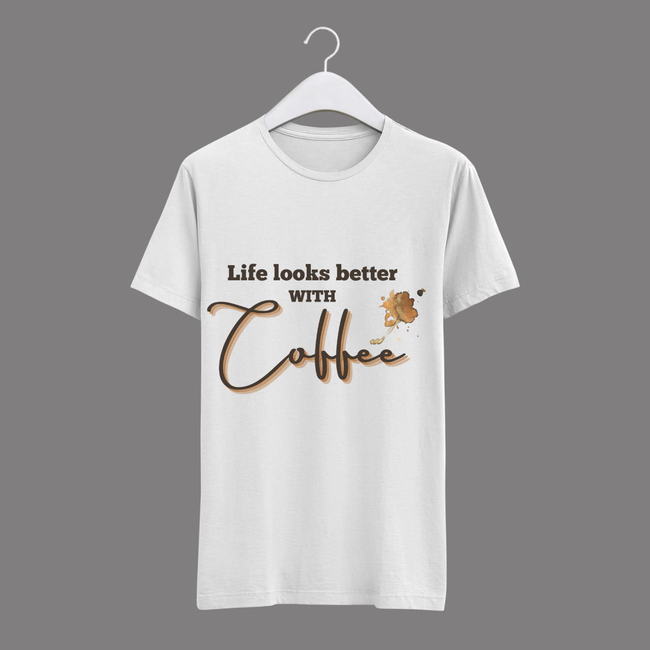 ☕ LIFE LOOKS BETTER WITH COFFEE | Minimalist & Motivational Apparel ☕