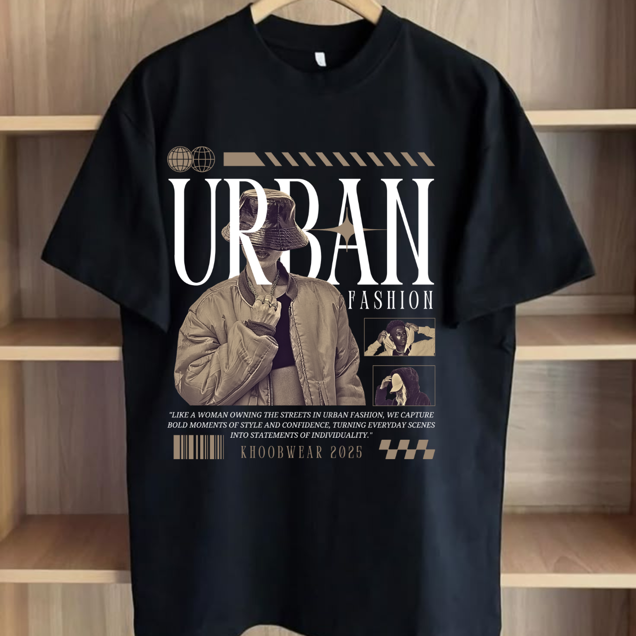Urban Fashion Graphic Tee β Black | ZenvyOutfit 2025 Edition