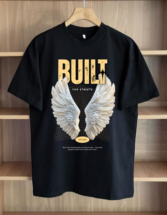 "BUILT FOR STREET Urban Unisex Tee - Backstreet Legacy Collection (Black & White)"