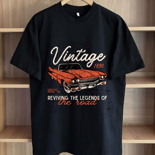 Vintage Car Graphic Tee – Retro Drive Series | ZenvyOutfit